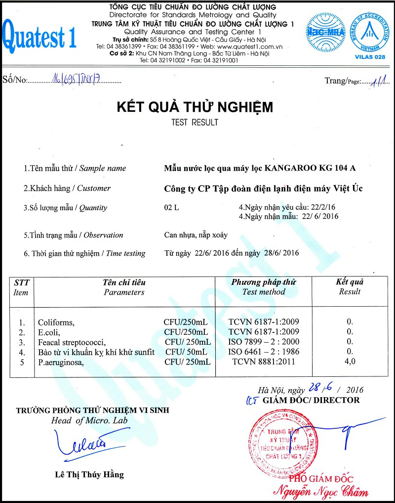 May loc nuoc kangaroo KG 09A3 12