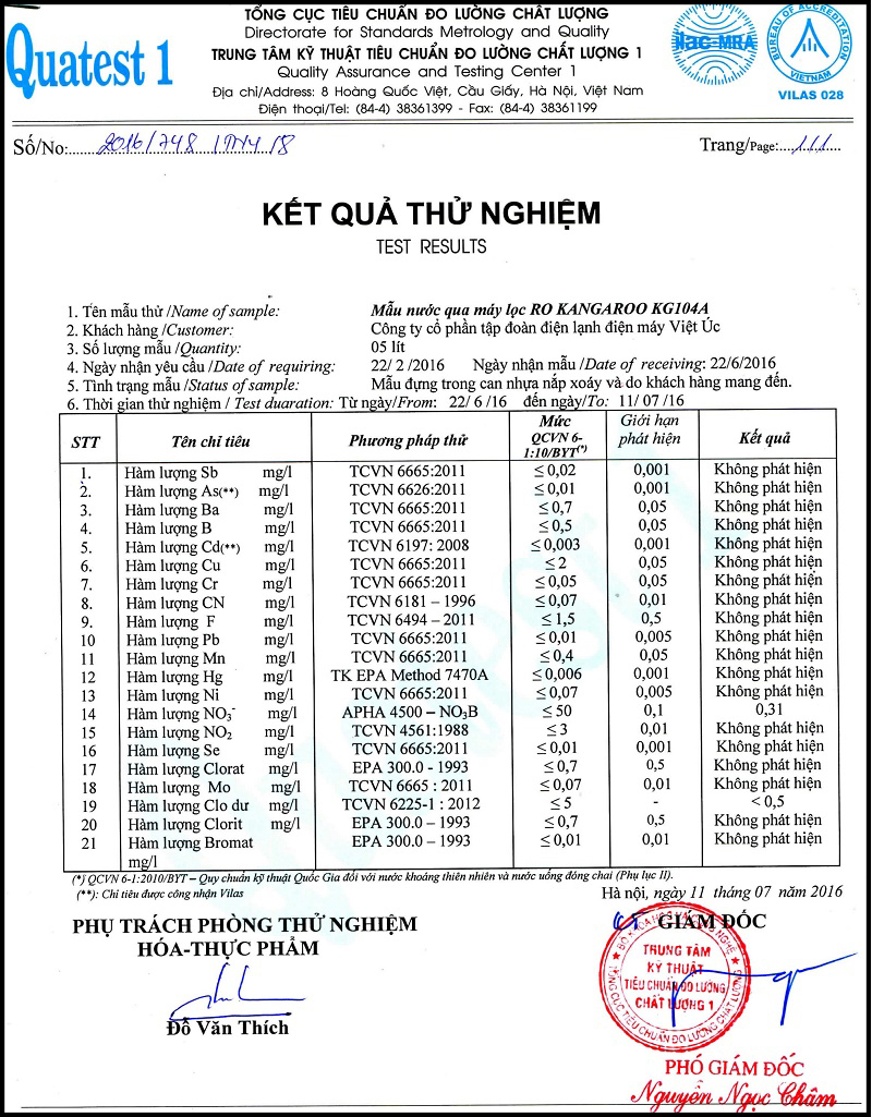 May loc nuoc kangaroo KG 09A3 9